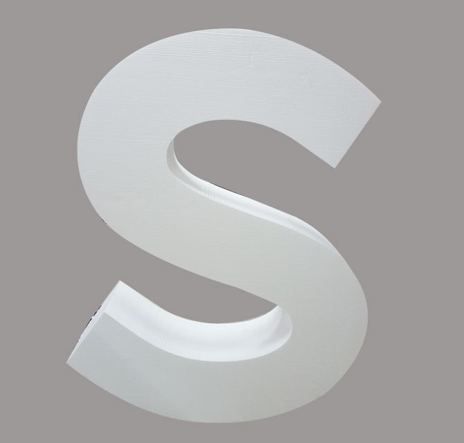 Customized Styrofoam Cut  Shape S